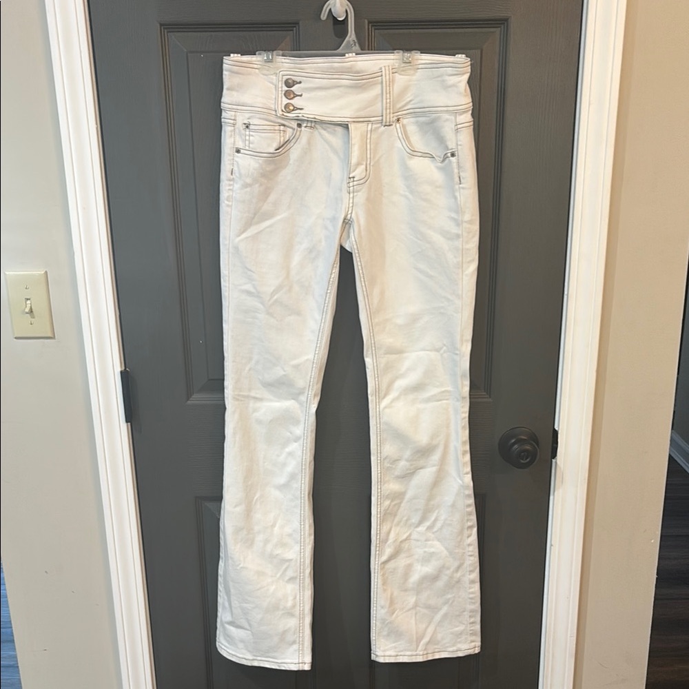 White Low Waisted BDG Jeans